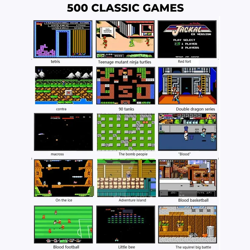🎮 WRADER® G620 500-in-1 Handheld Retro Game Console – Plug & Play Classic Fun!