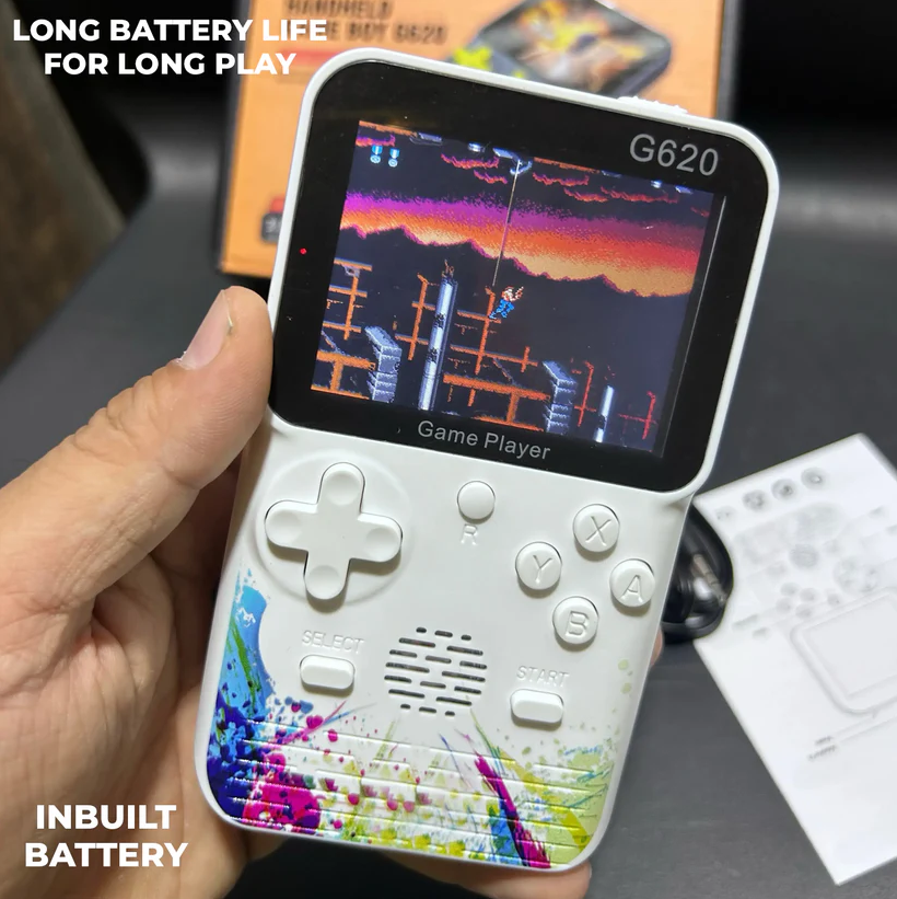 🎮 WRADER® G620 500-in-1 Handheld Retro Game Console – Plug & Play Classic Fun!